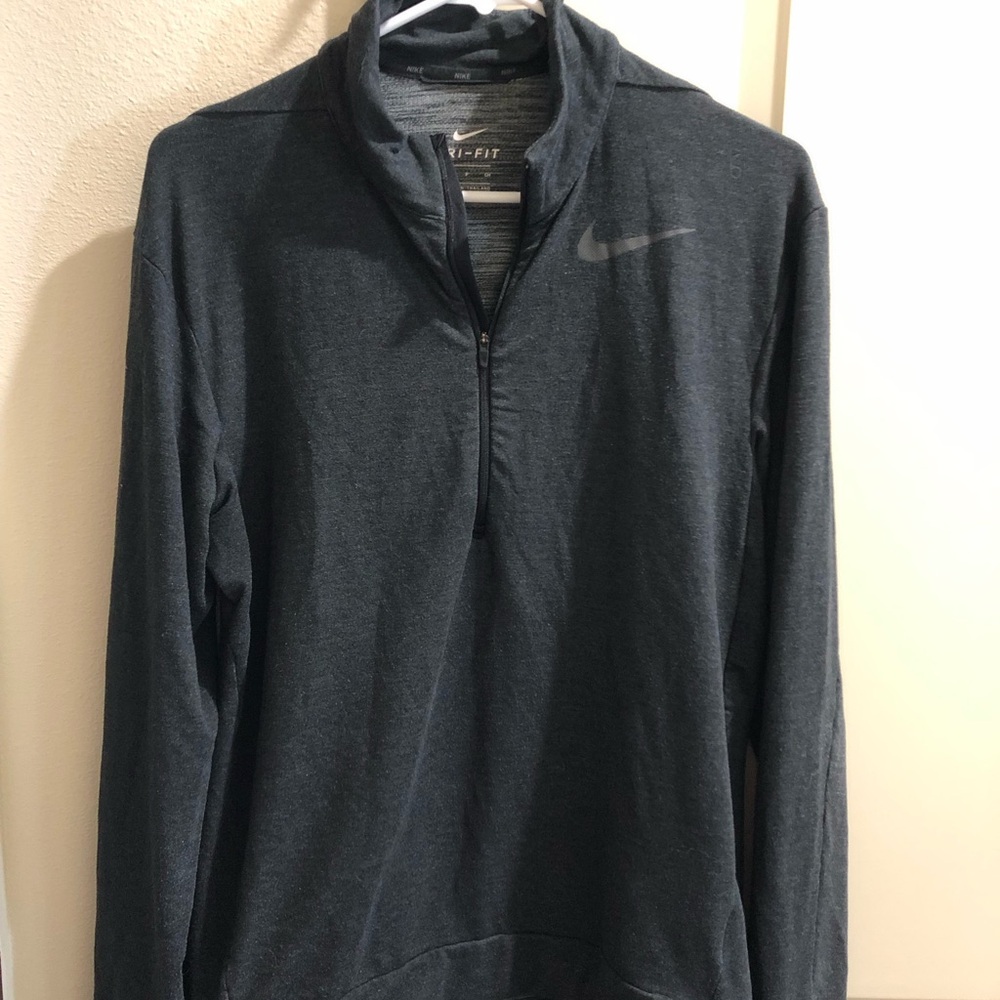 Men’s long sleeve, 3/4 zip light sweatshirt